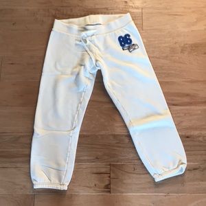 Pink crop sweatpants